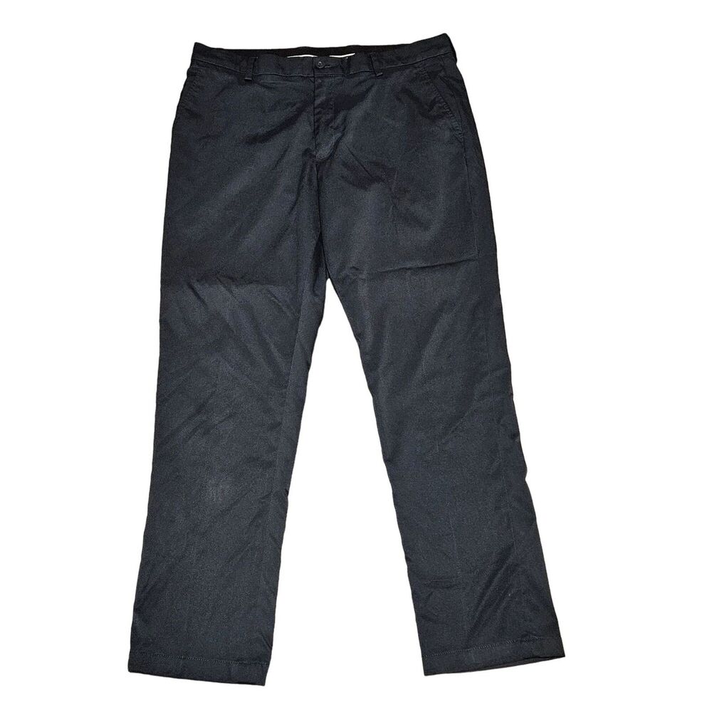 Amazon Essentials Navy Blue Men's Slim Chino Casual Pants Size 38X32 Satin Look